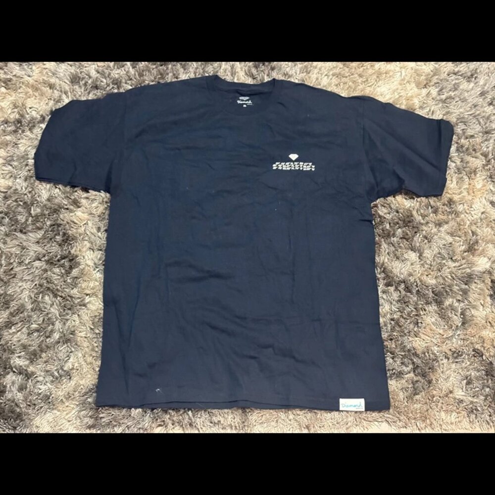 Size XL Vintage Diamond Supply Co. Black NEW YORK Coordinates Crew Neck T-Shirt